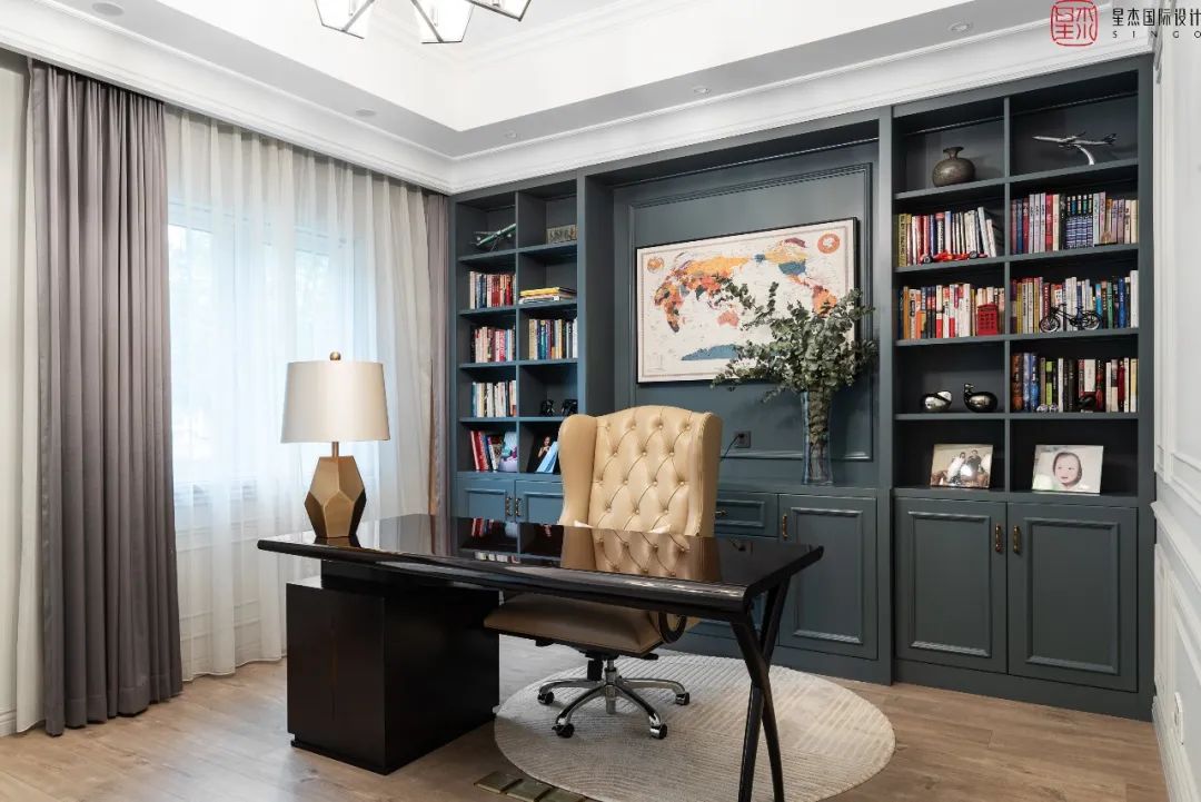 实景力作 | 350㎡新古典独栋别墅   明亮开阔的墅居空间-42