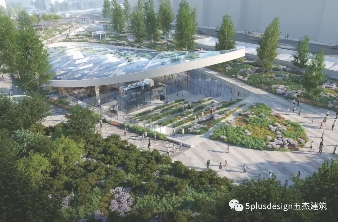 莫斯科佩夫利特斯卡亚广场 | 公园一体式购物中心设计-10