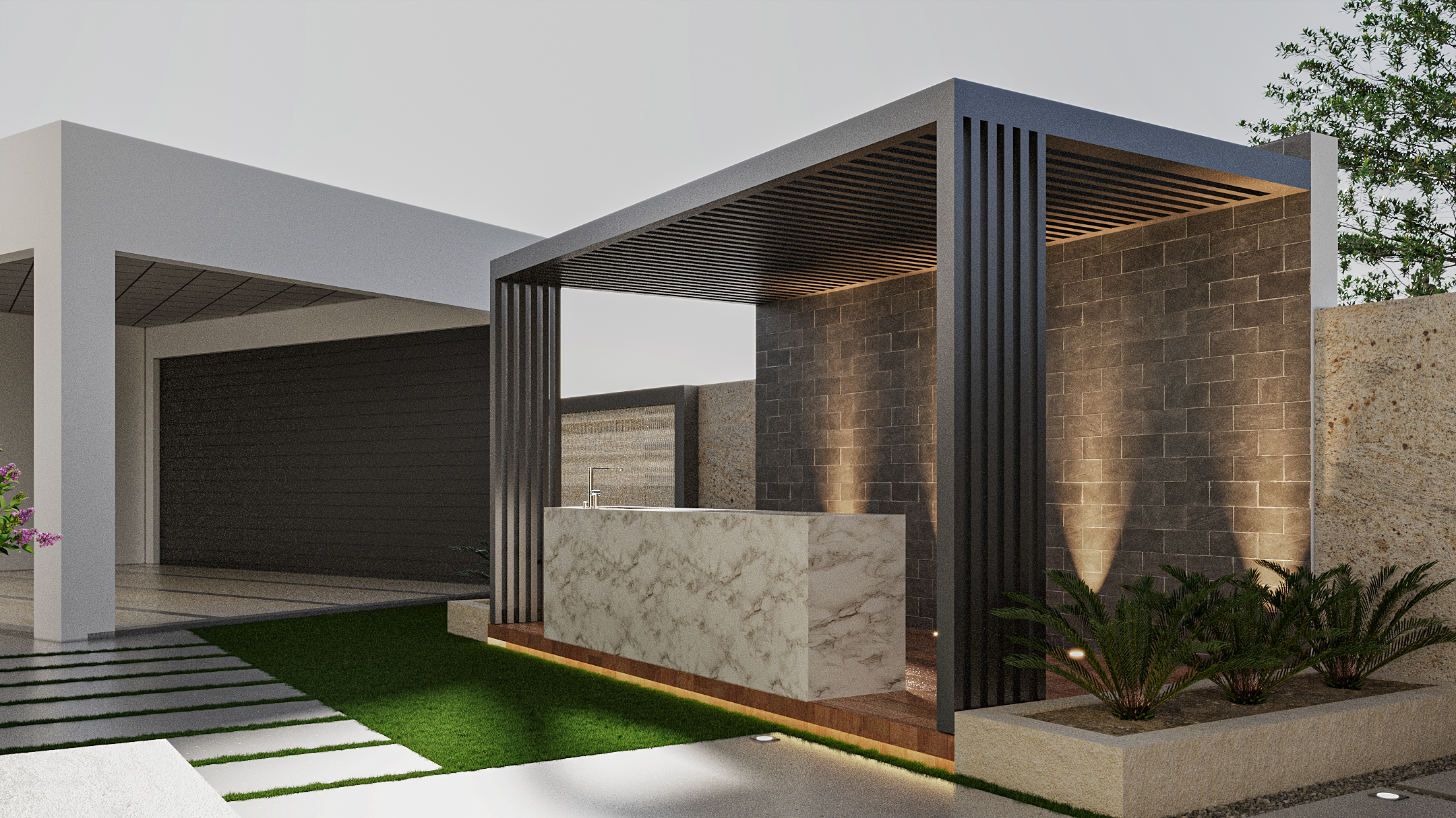 250 sqm area landscape design-2