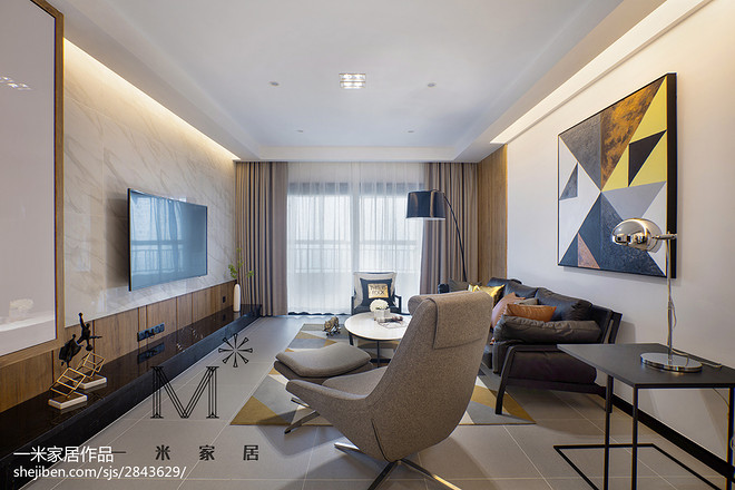 8万元三居143平米装修案例丨一米家居-11