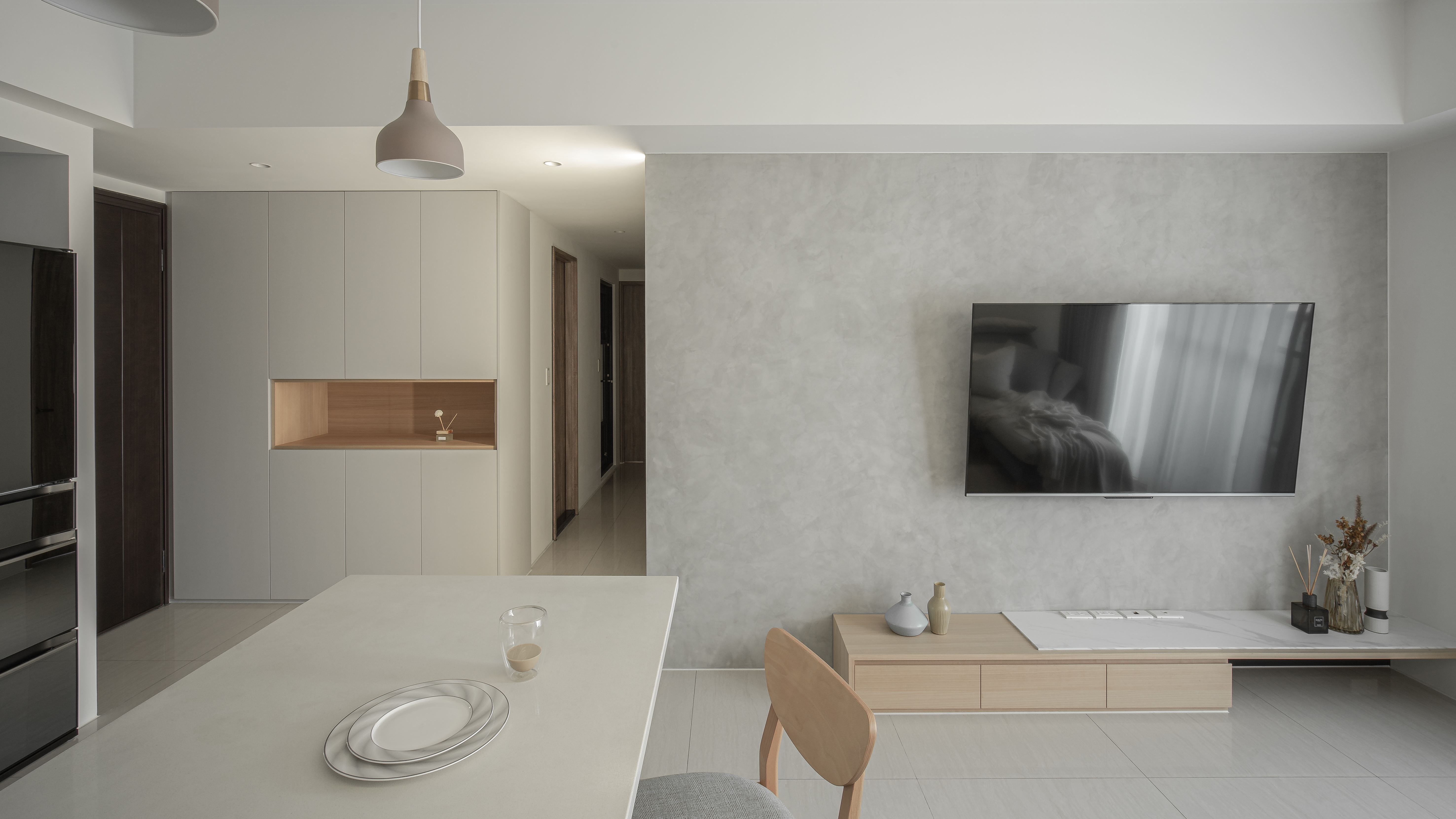 游於藝 佐以光線 灰白的減壓住宅丨中国台中丨Haven Space Design-5