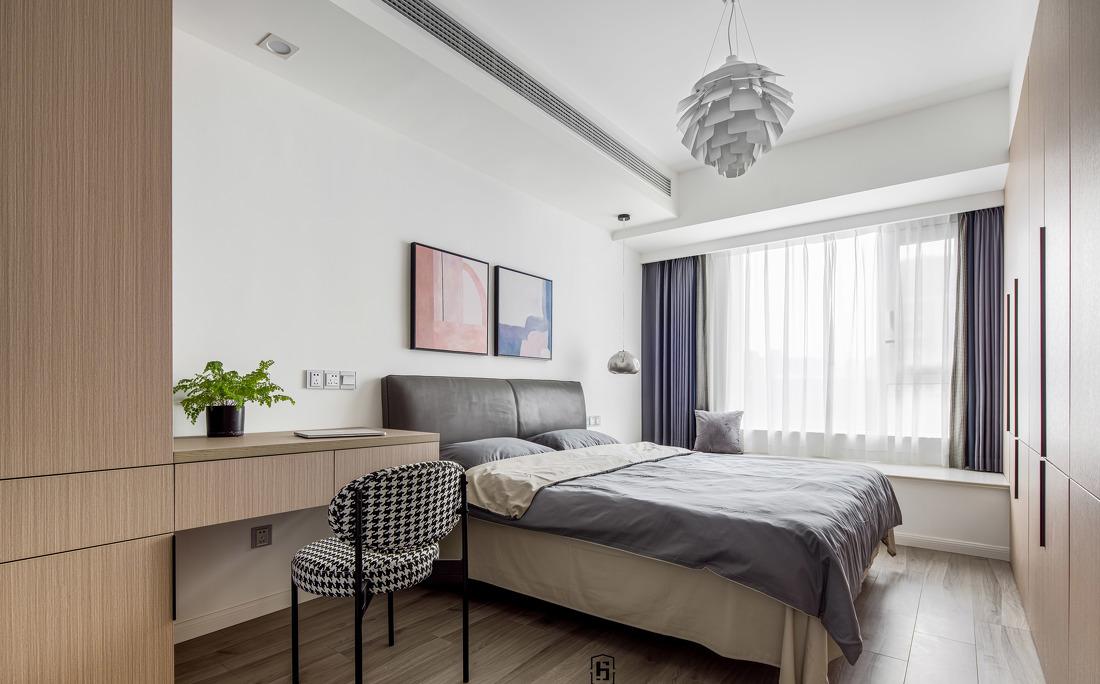 芜湖融悦东方 7 米开间客厅,个性鞋柜与开放式厨房设计-23