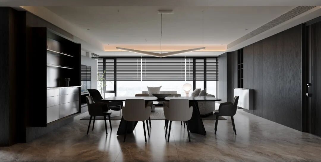 FANYUESTUDIO|江上印180㎡精装改造·现代意式黑奢婚房-41