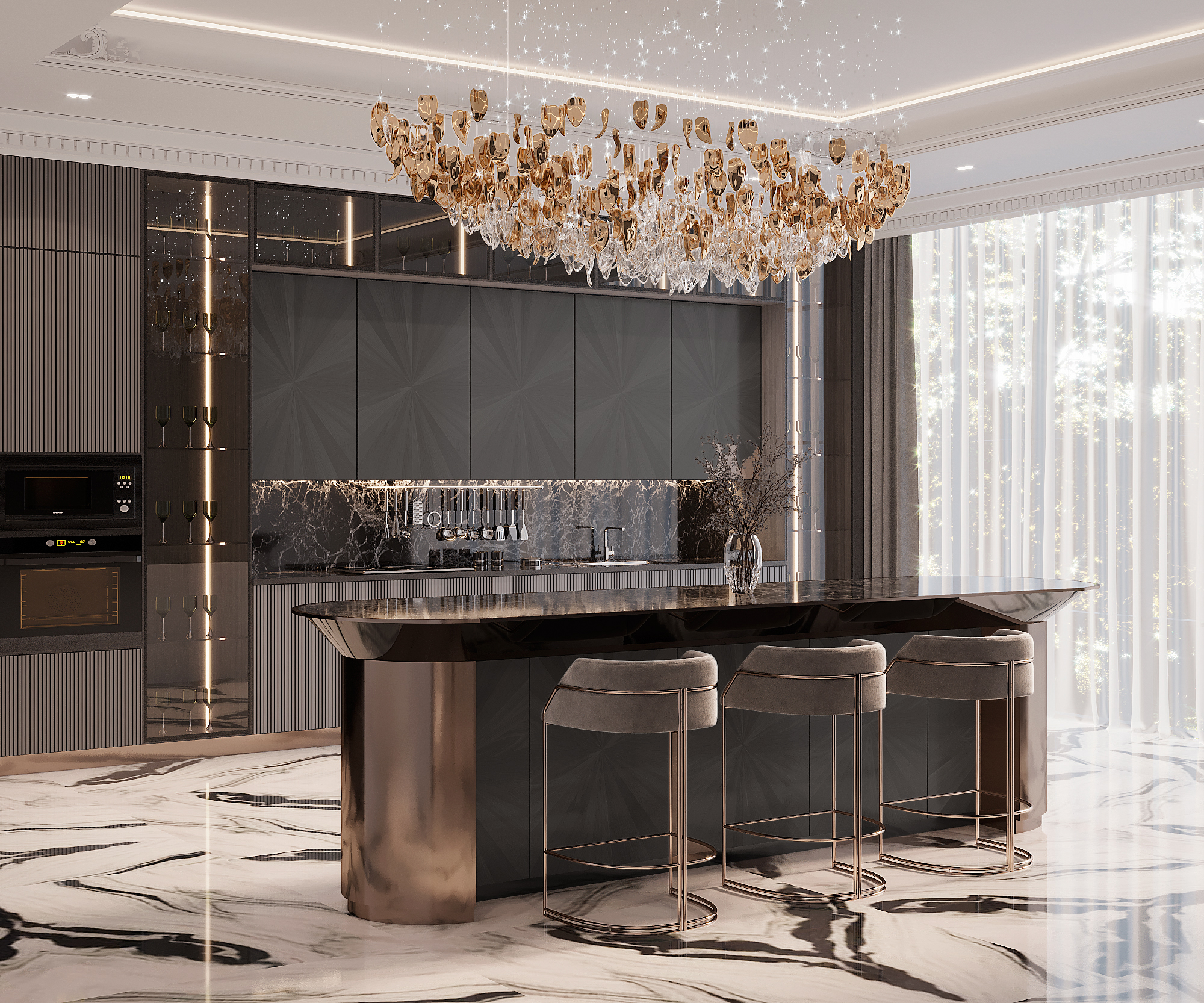 豪华客厅丨Mohammed Yossef-28