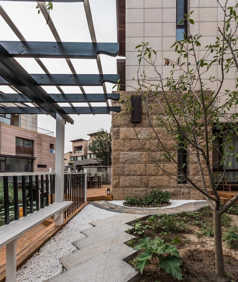 万科东丽湖独栋别墅玄关设计-25