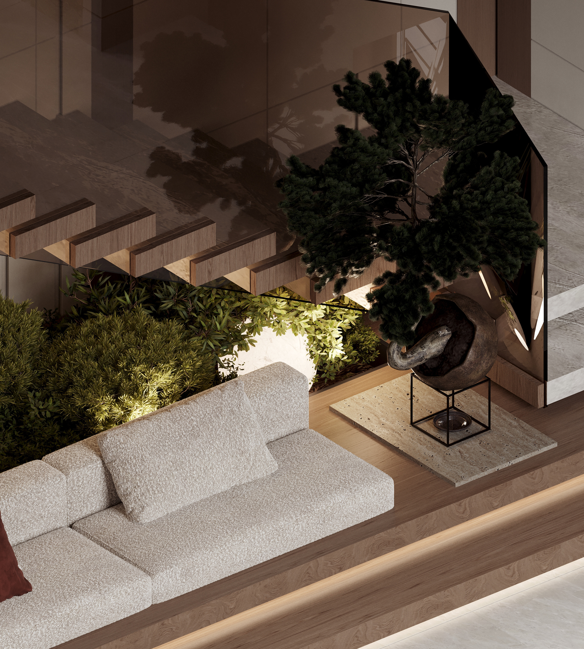 挑高客厅设计丨bgd consultants-29