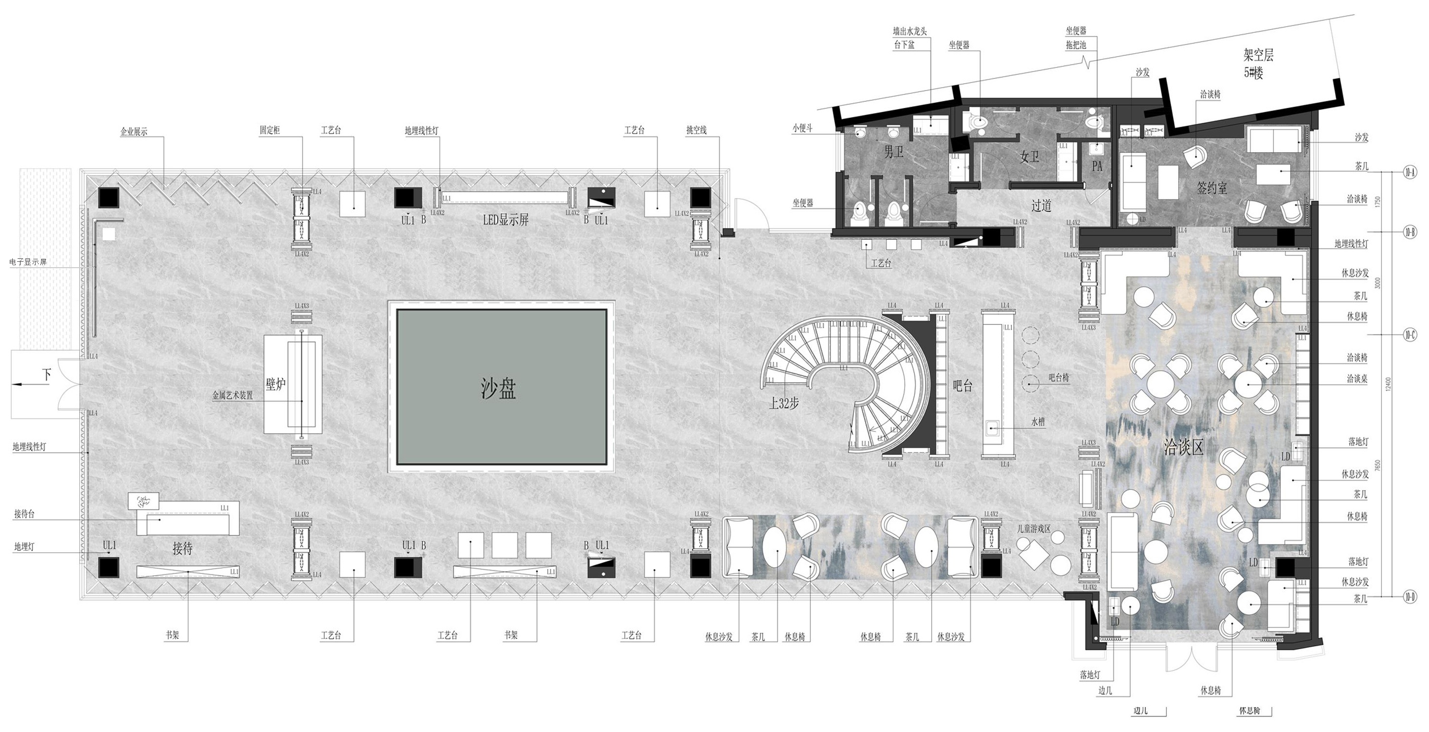 镇江财信筑和•尚书房销售中心丨中国镇江丨EHOO 易虎设计-43