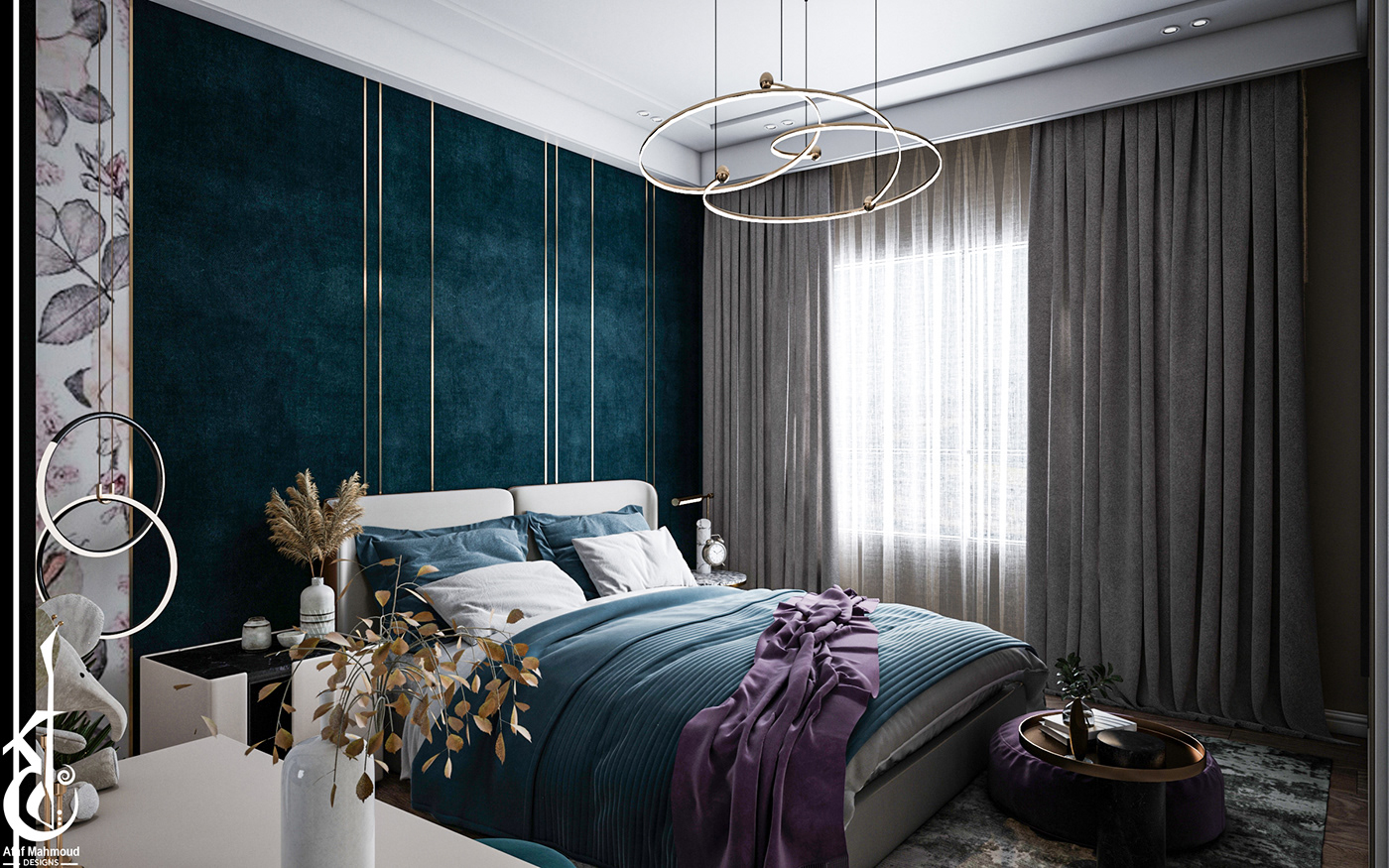 Anastasiya Gushchina丨平层丨Single Bedroom Design at KSA-4