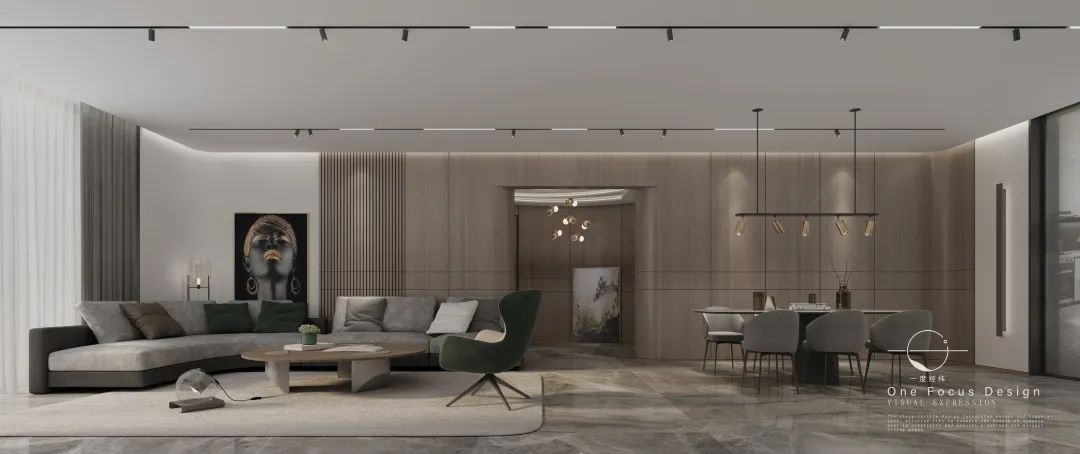 弧度中的温暖港湾·245㎡现代家居设计丨中国深圳丨深圳一度经纬设计-27