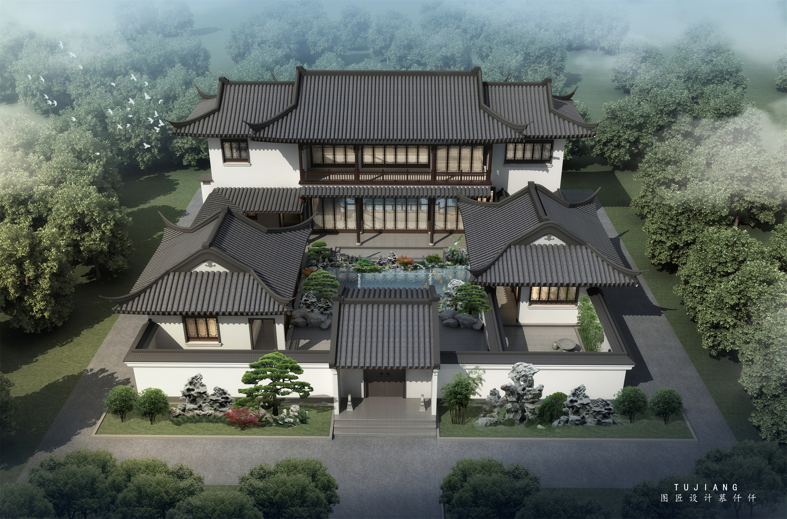 古风建筑外立面案例分享-1