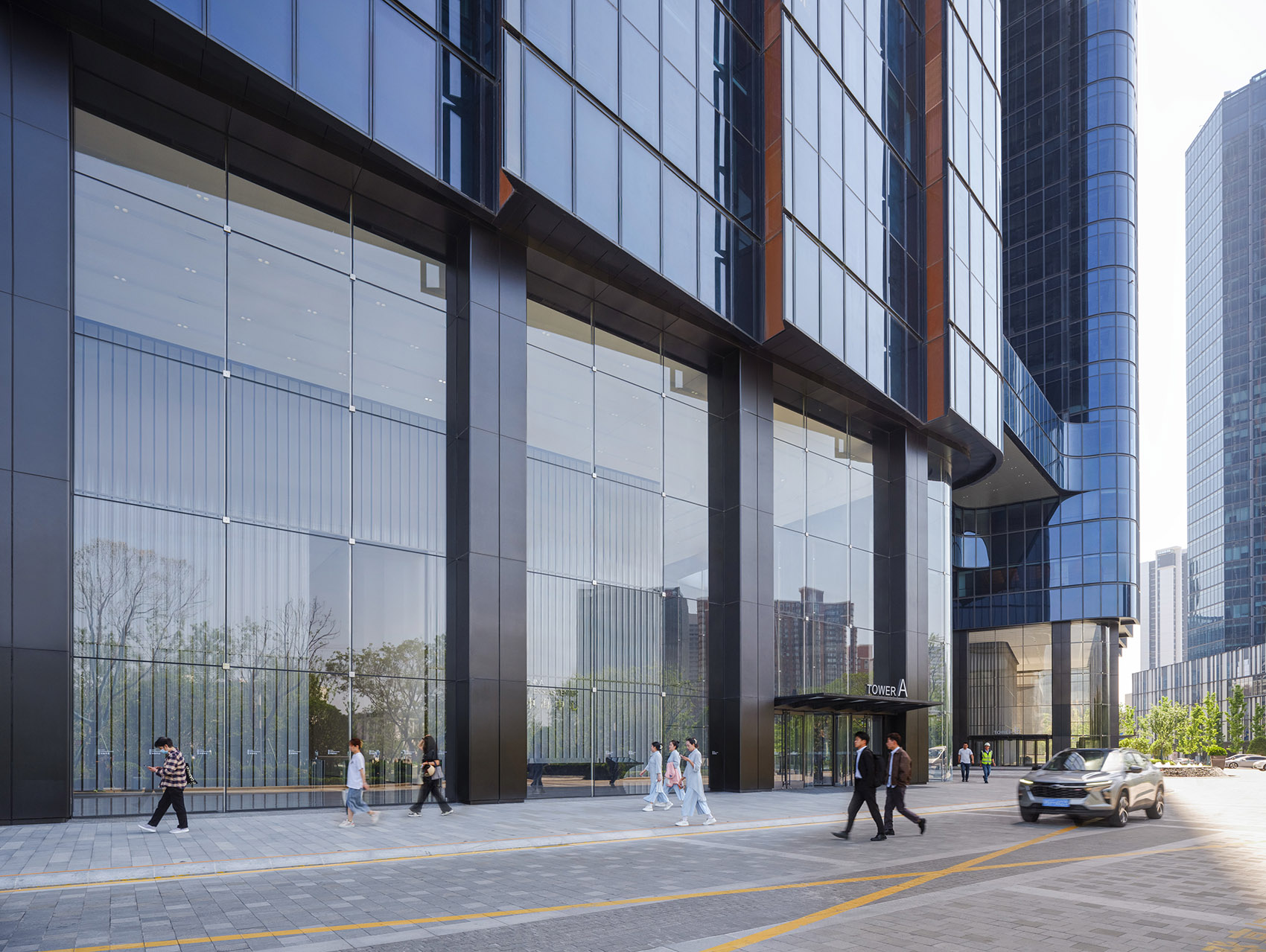 上海真如中海中心综合体丨中国上海丨SOM-92