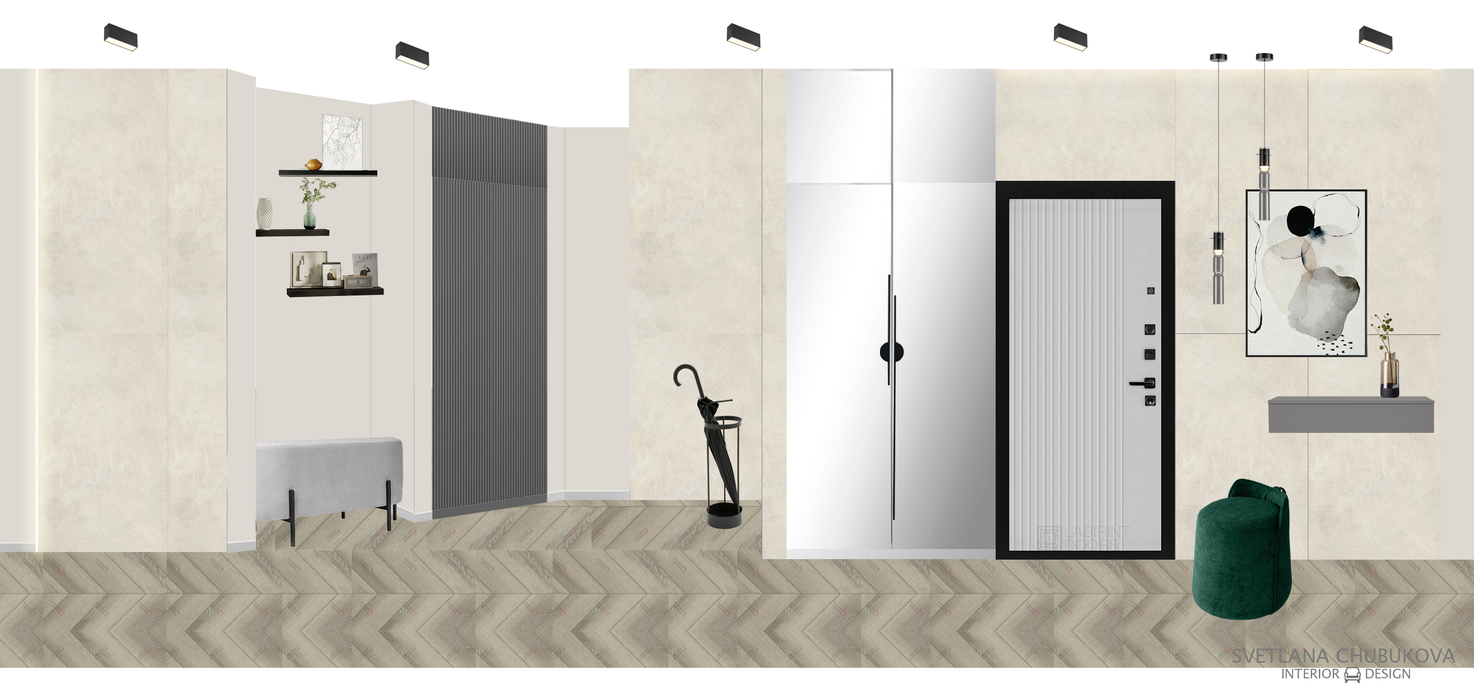 74·6平米莫斯科公寓设计项目丨俄罗斯莫斯科丨Design Chubukova Svetlana-13