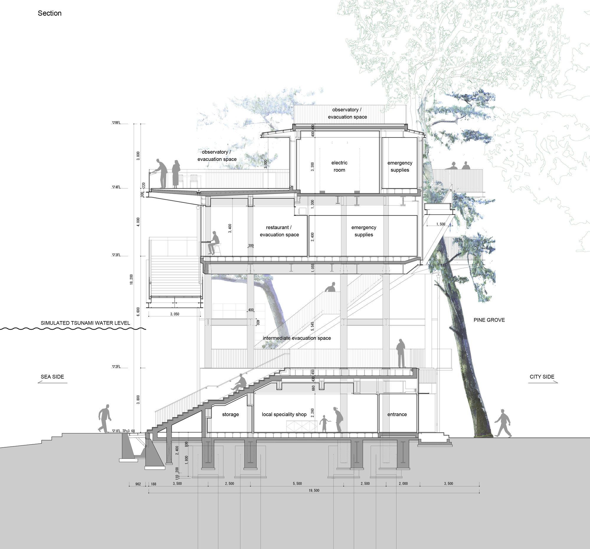 Tsunami Evacuation Complex: Terrasse Orange Toi / Imai Laboratory, IIS, U Tokyo + Nippon Koei Urban Space-24