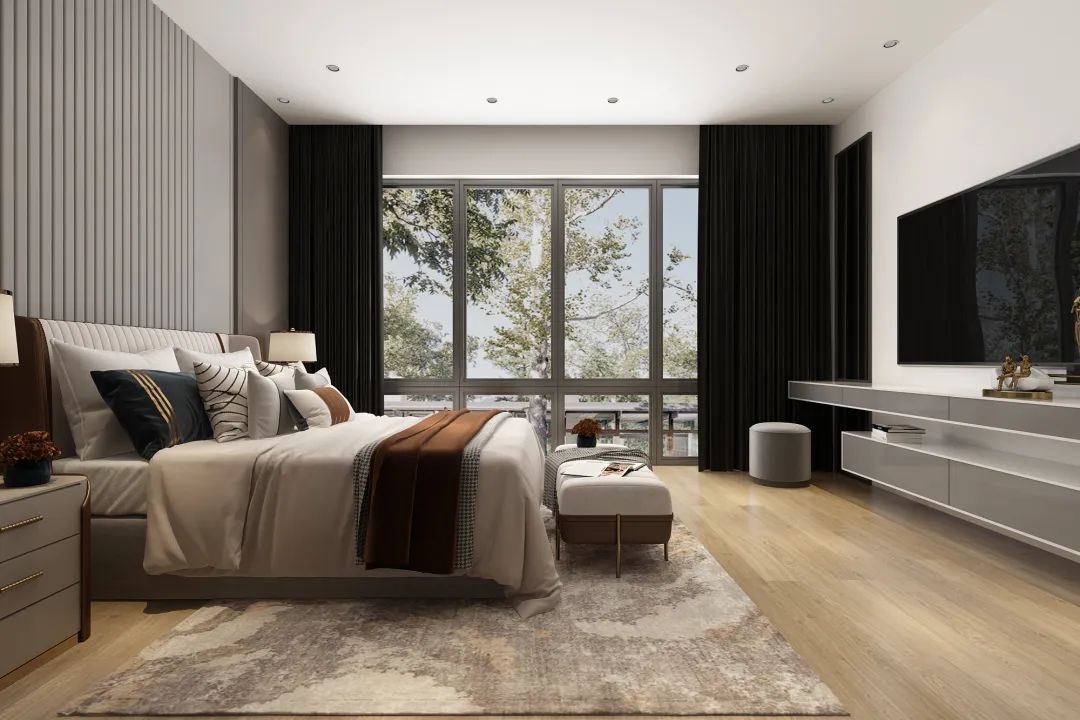 成熟稳重的现代奢华 · 560㎡双拼别墅设计丨梵高内容部-35