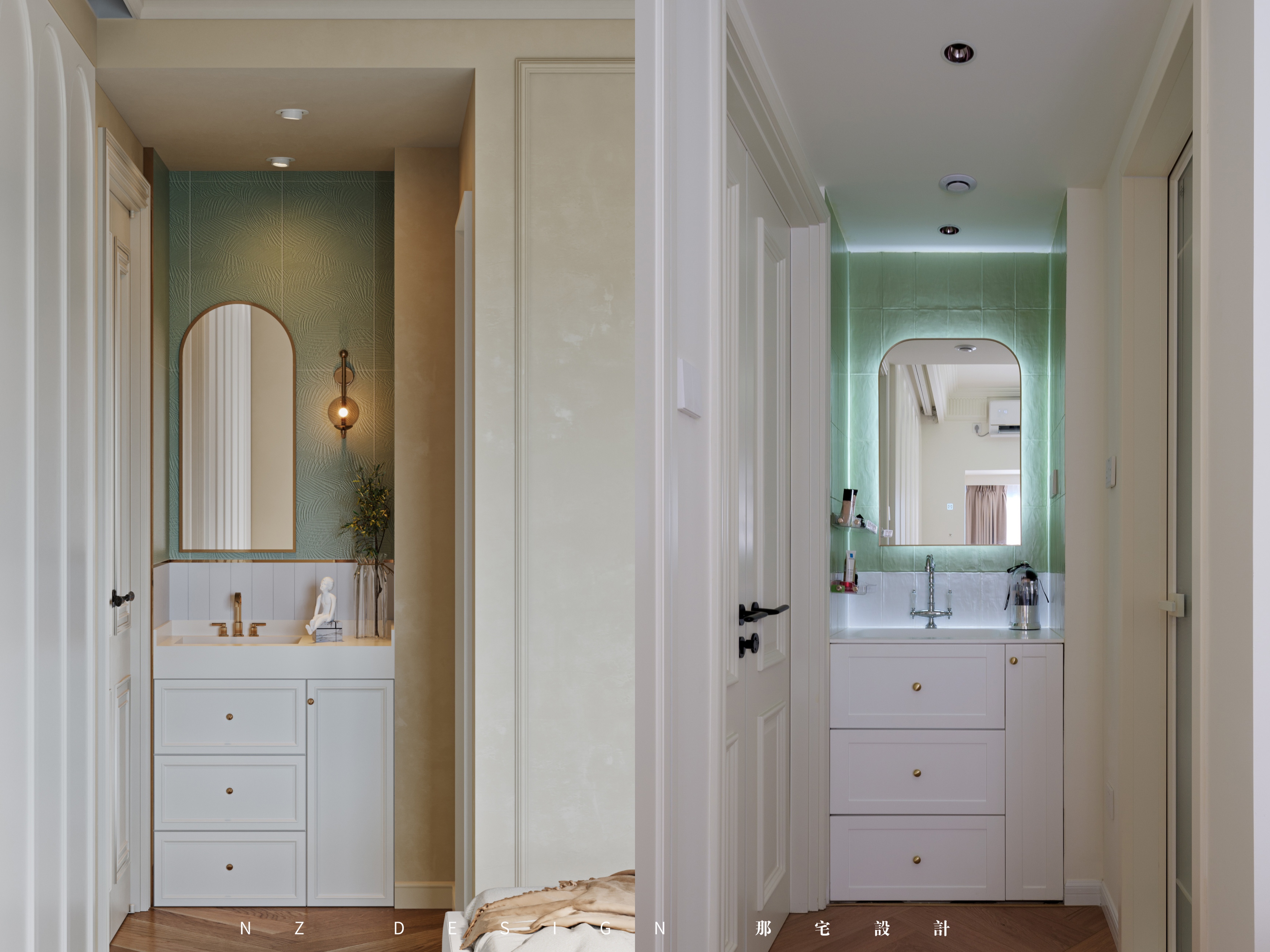 90后两人一猫的惬意法式奶油风丨中国深圳丨那宅设计事务所-97