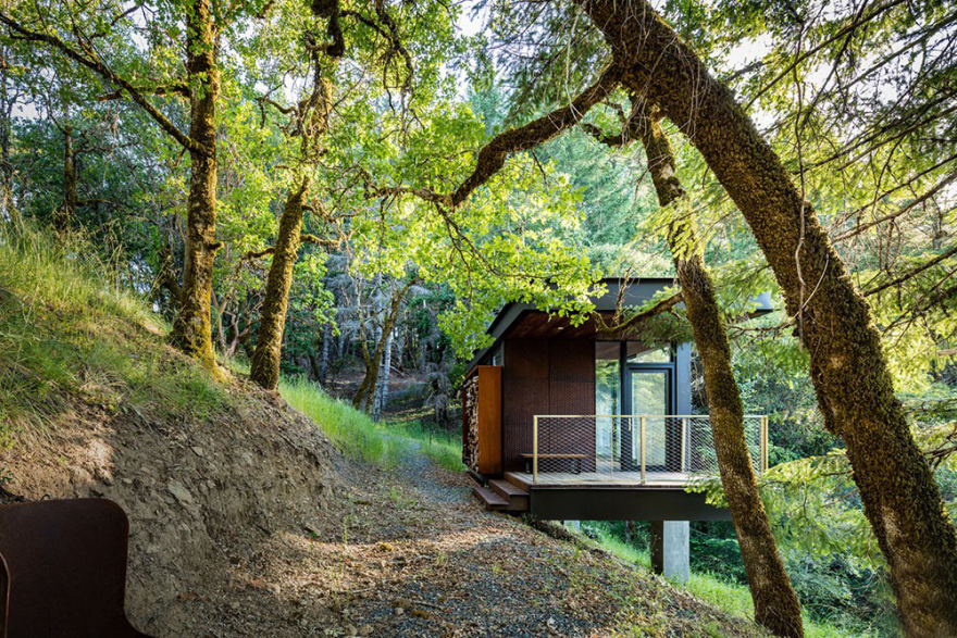 美国林地预制模块度假别墅-11