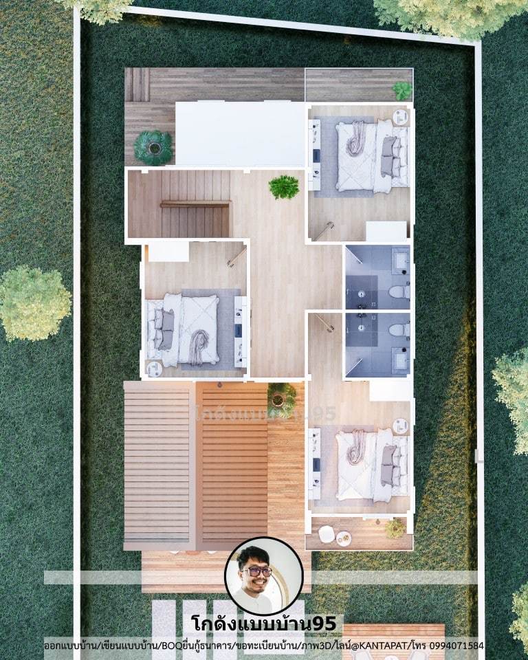 北欧风格二层住宅P 1674-21