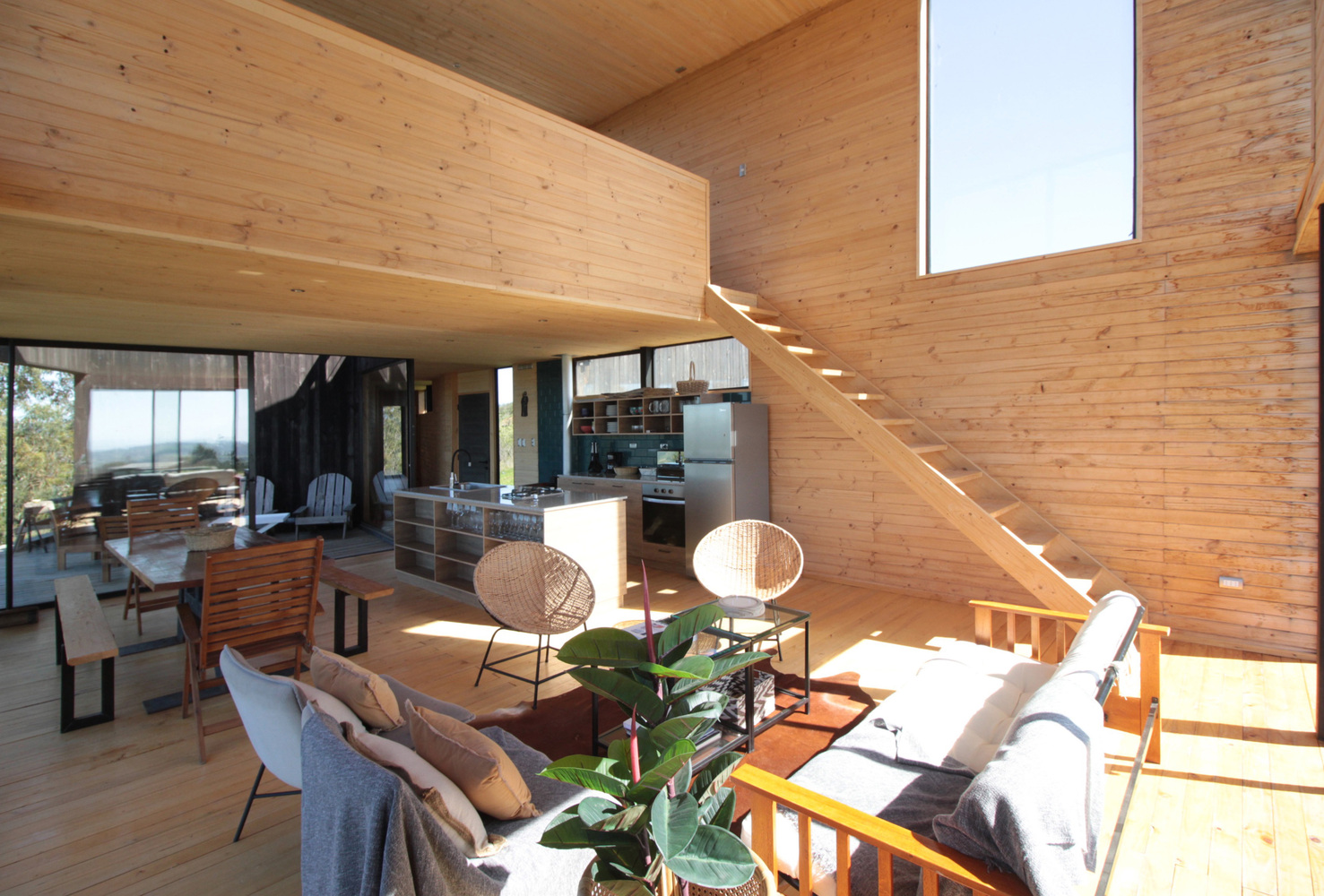 S House · 融合自然风景的现代木结构住宅设计丨智利丨nicolasCRUZarquitectos-15