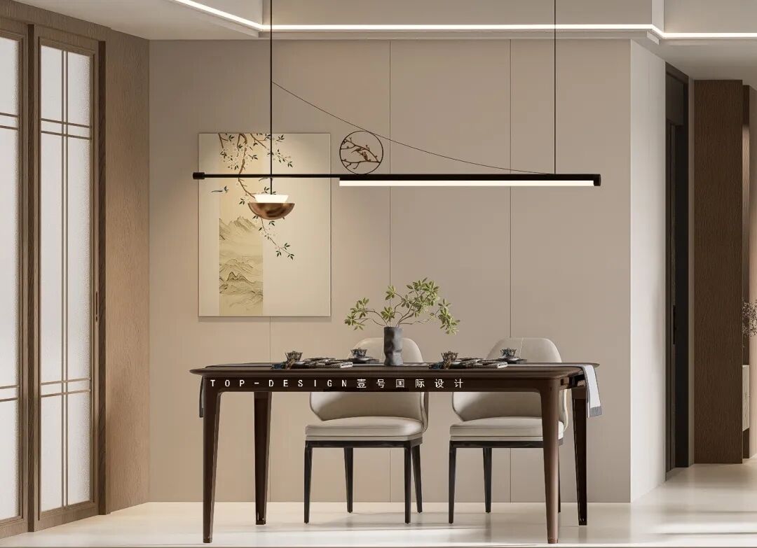 半盏茶香,一方庭院 · 把“山水画”搬进家丨壹号国际设计-20