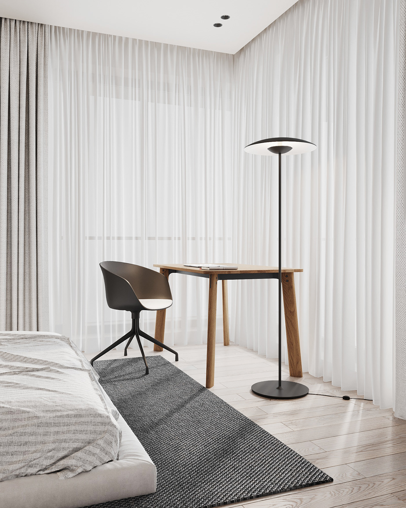 90㎡原木风公寓设计-13