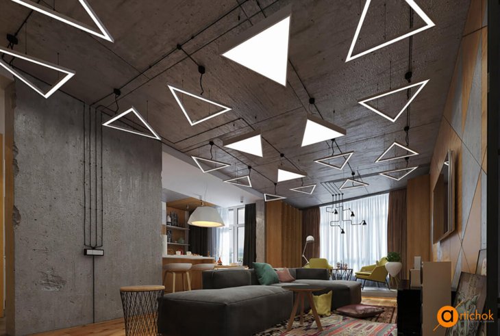 Бетон, контейнер, желтый, лофт - Art-i-chok-20