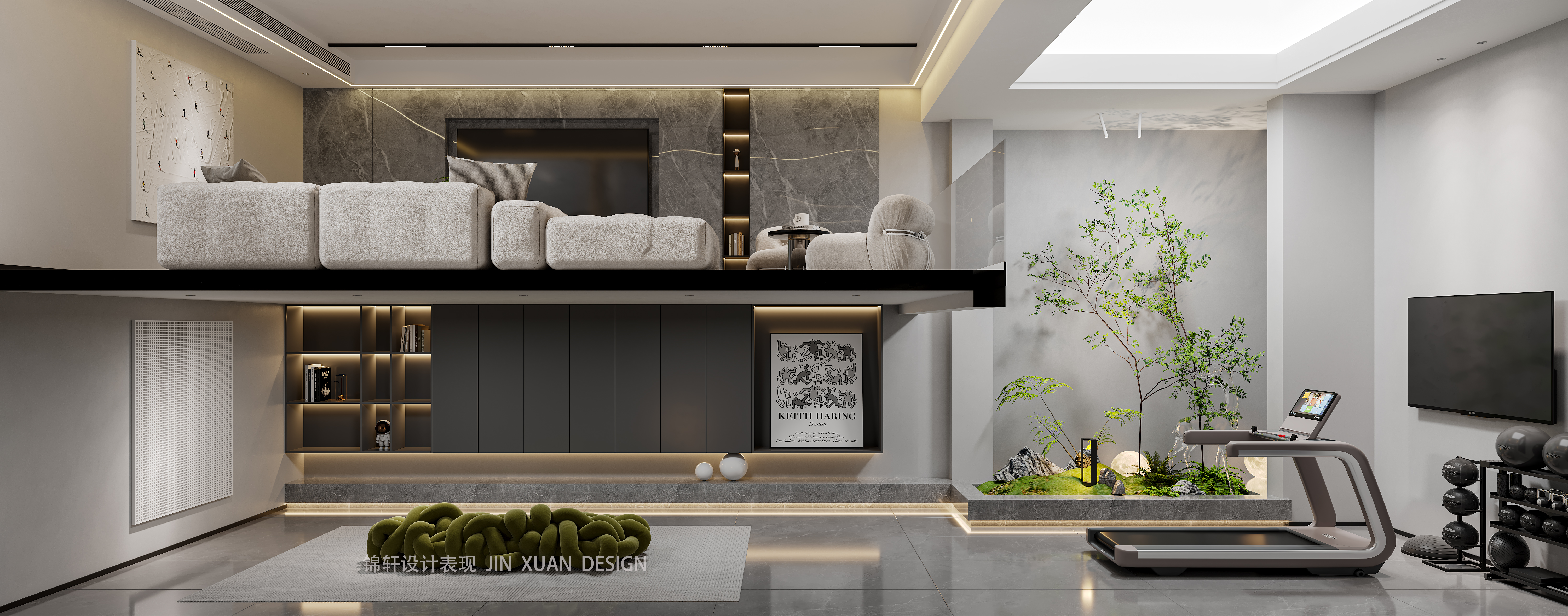 别墅高级现代设计丨中国合肥丨锦轩设计表现-2