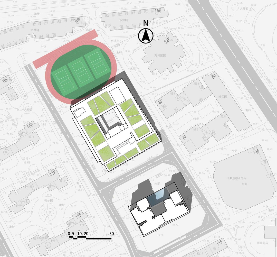 深圳福田区绿意盎然的外语小学北校区-19