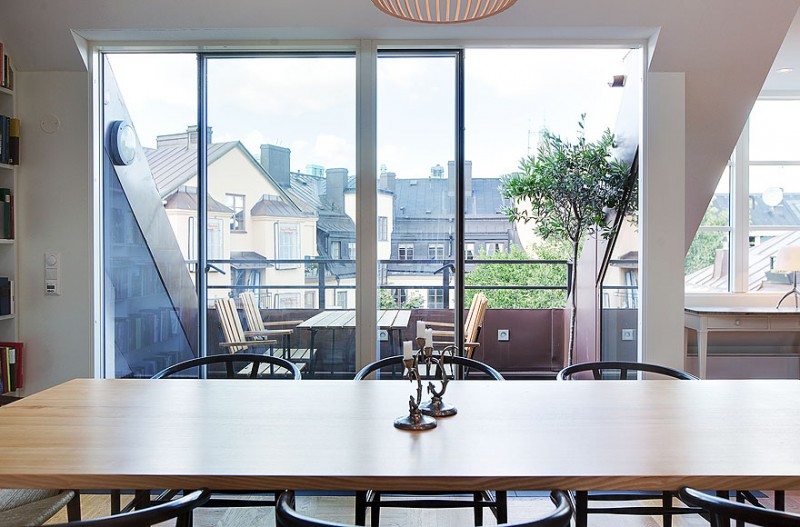 Scandinavian Design Impressive Attic Penthouse in Östermalm, Stockholm-9