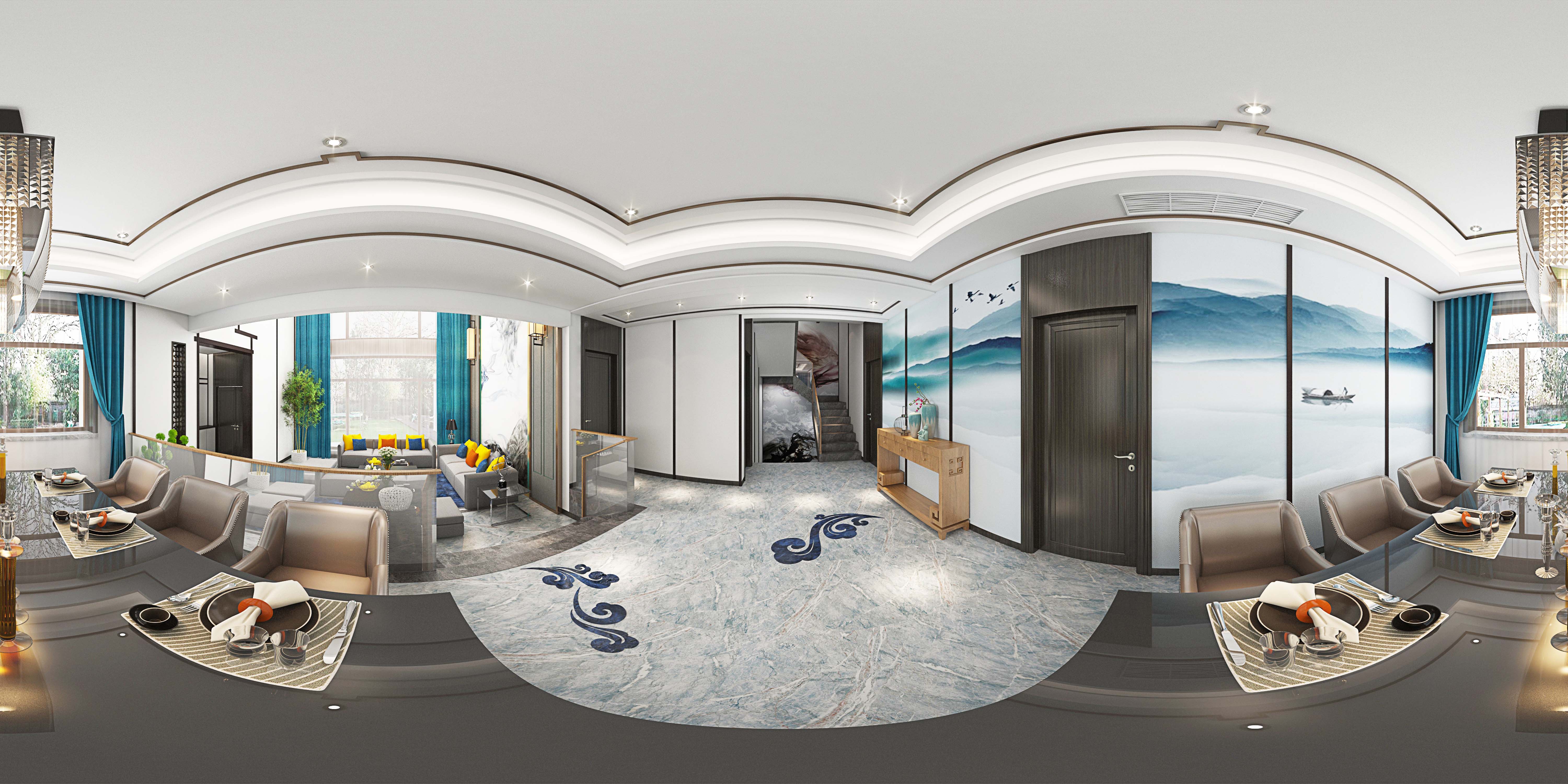 唐山唐新中式别墅 | 简约东方风格的魅力-8