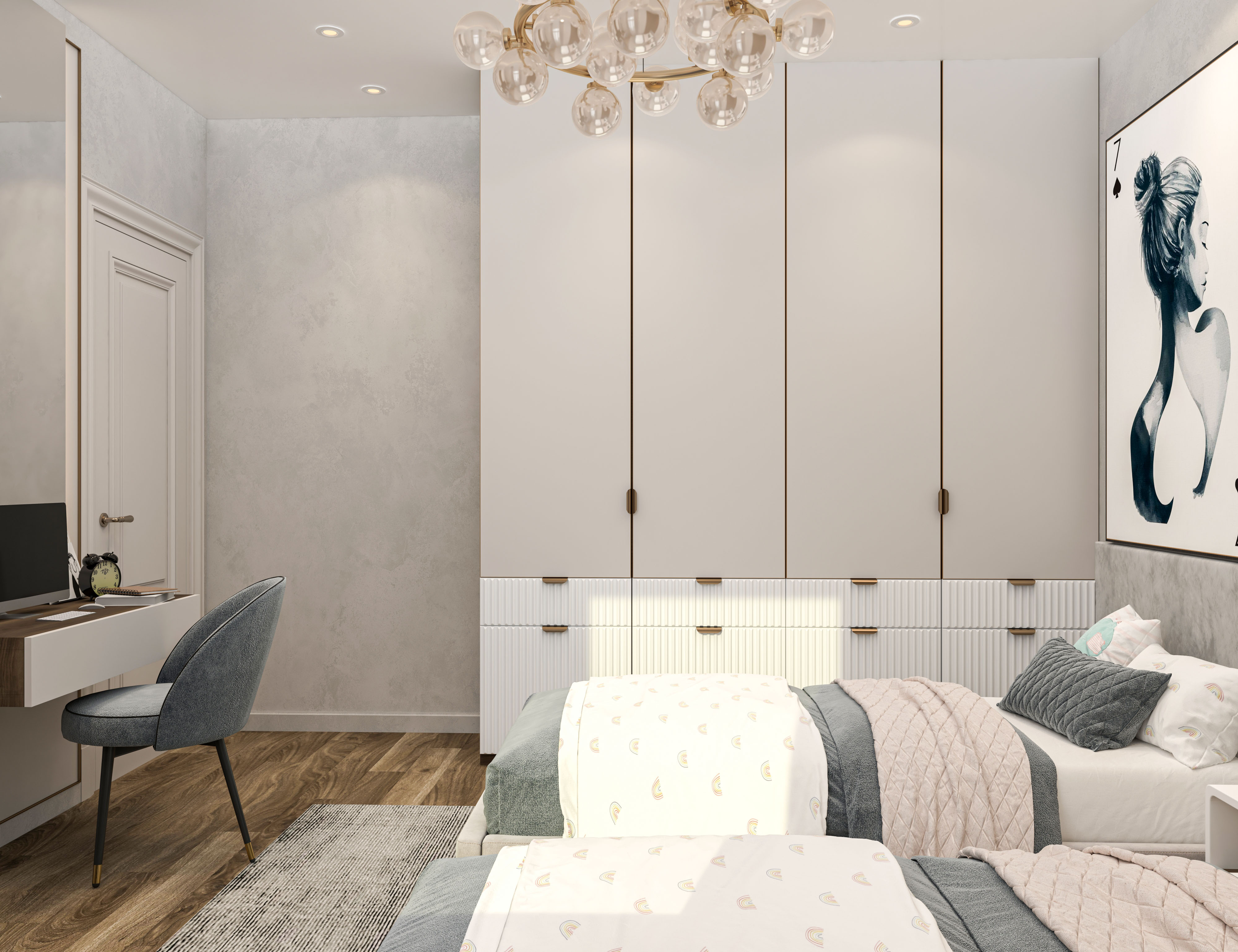 双人卧室设计丨eng mohamed elsake designs-11