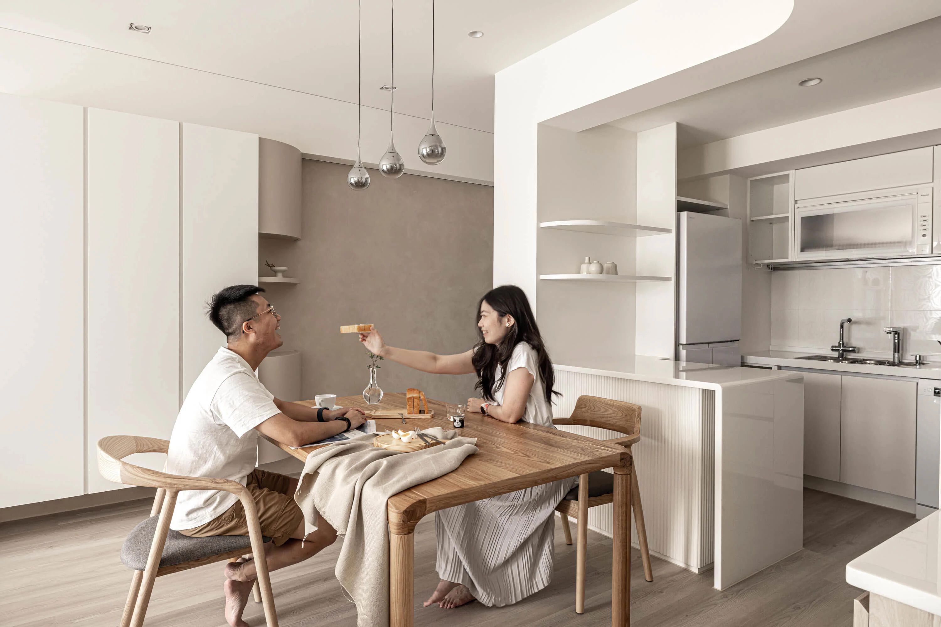 温润奶油风居家空间丨寓子设计-37