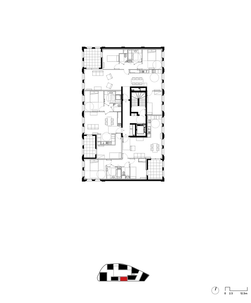 法国斯特拉斯堡 NOLISTRA 住房项目丨LAN Architecture-47