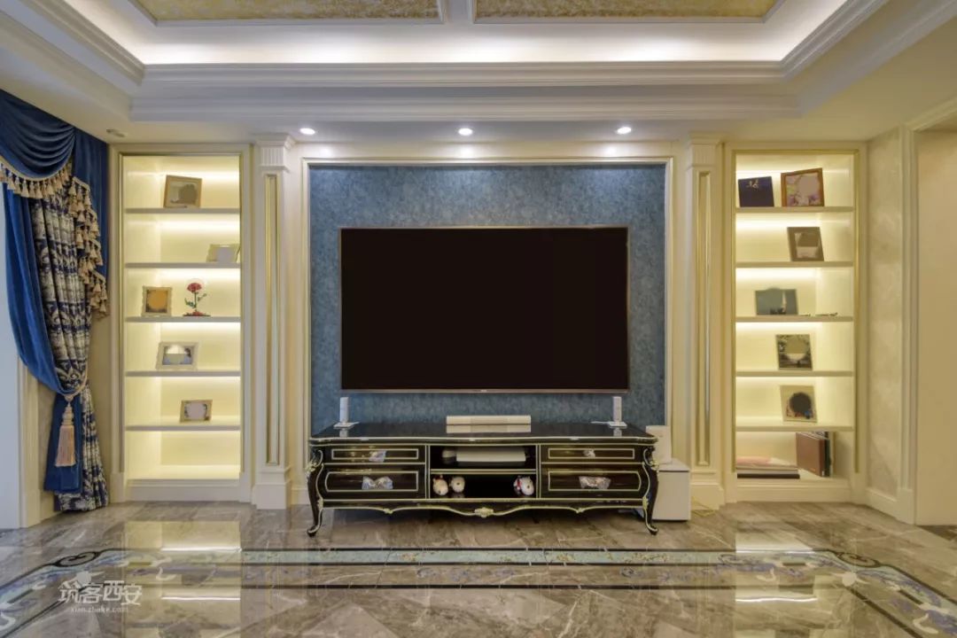 西安 330㎡新古典主义家居,融入现代元素,打造独特自我空间-9