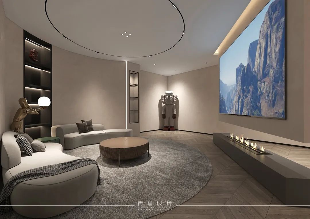 曲江大城400㎡现代别墅丨青马别墅空间设计-66