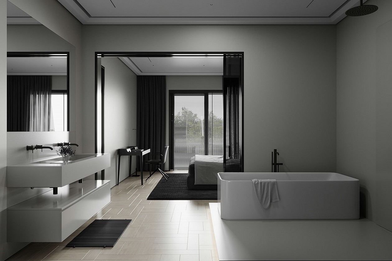 高级黑色系公寓设计-9