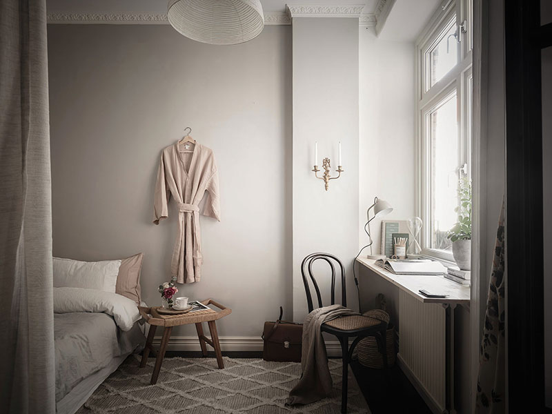 瑞典 73 平米优雅黑白公寓，设计灵感来自经典元素-23