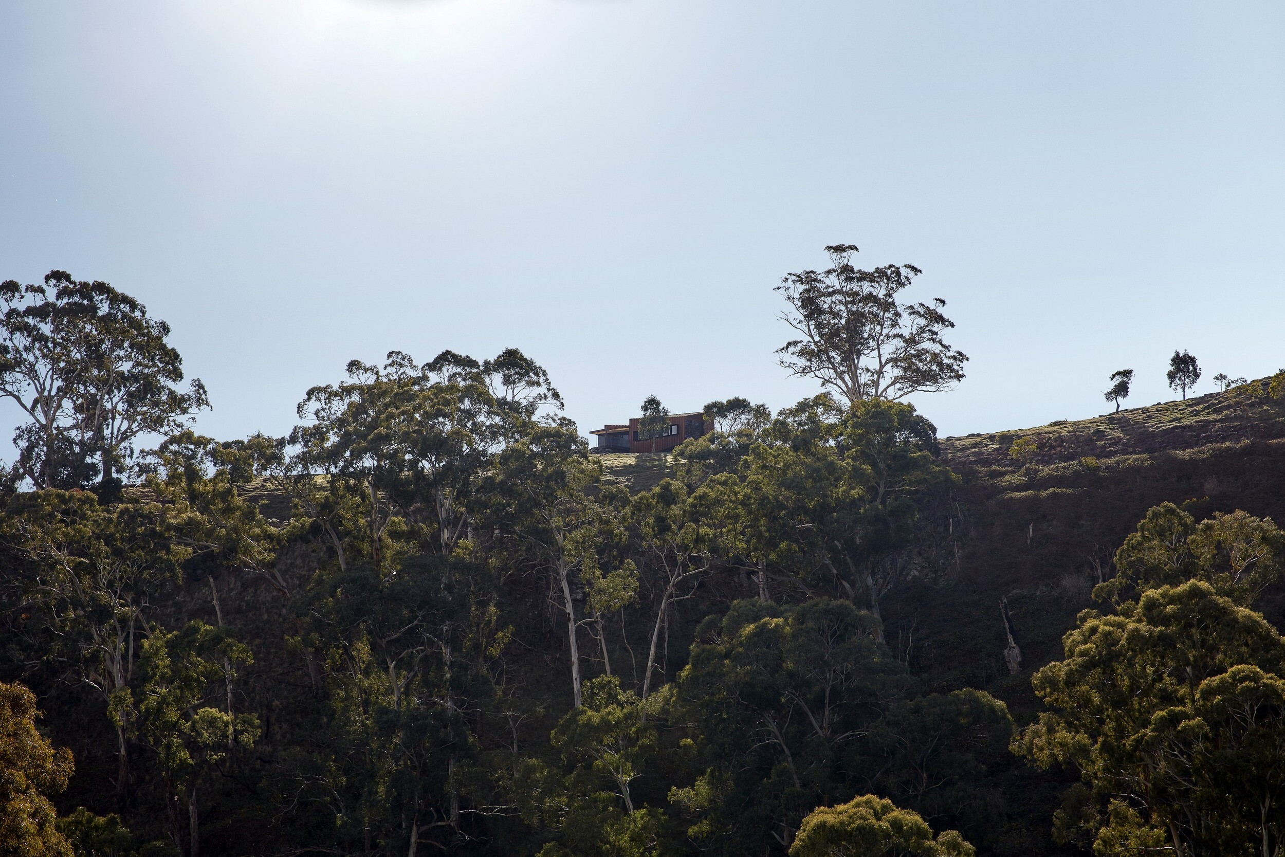 澳大利亚 Breakneck Gorge 度假屋 - 融入自然的折叠钢铁雕塑-26