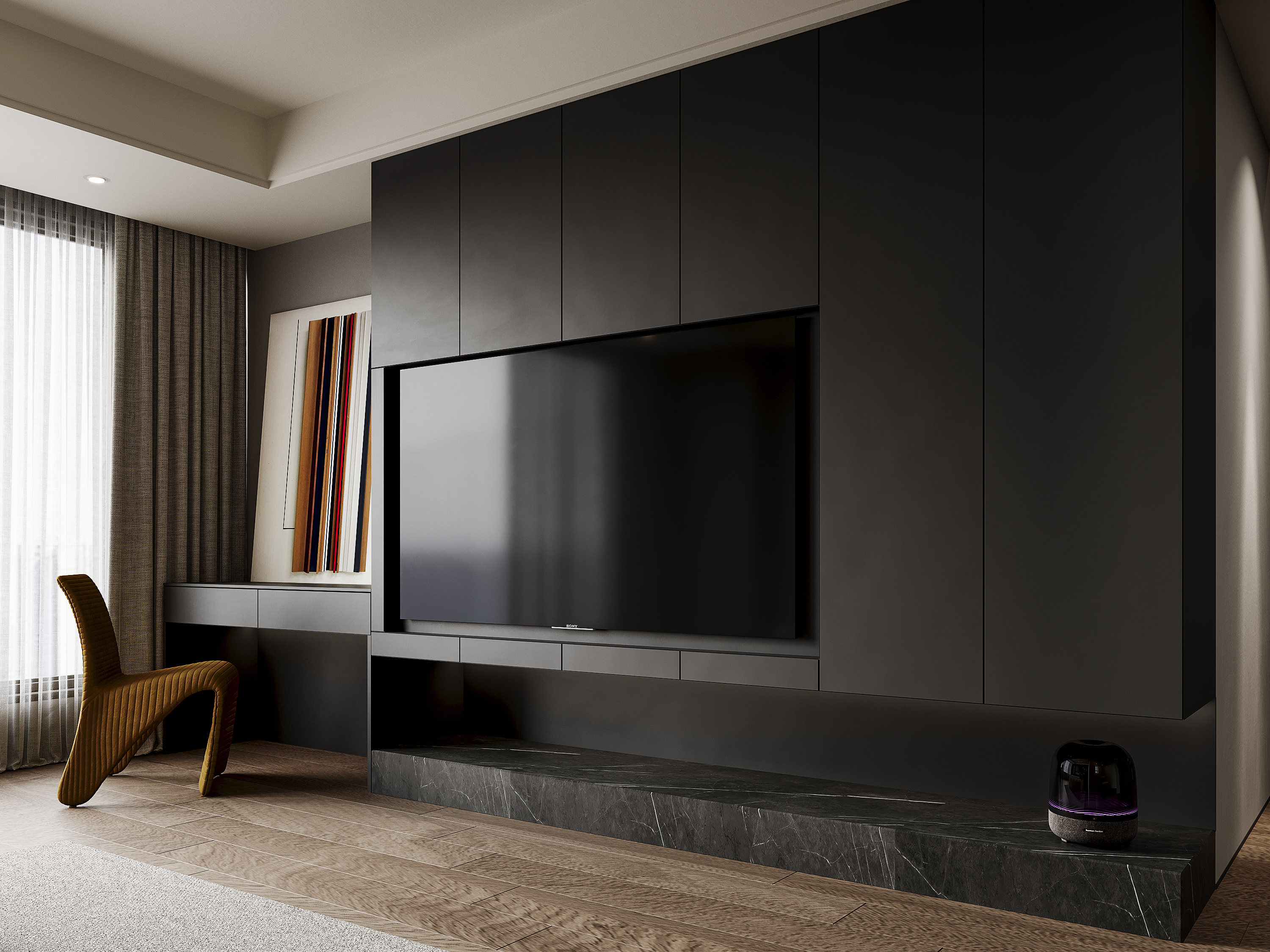 极简暗黑公寓-7