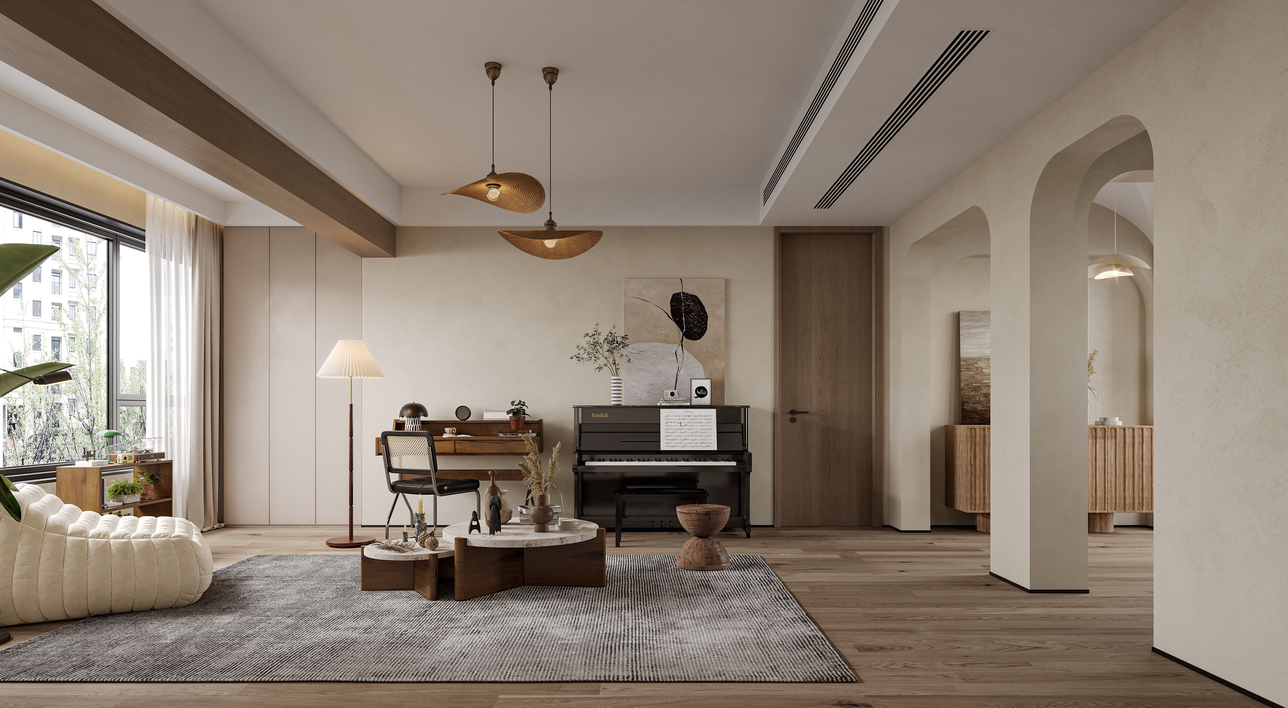 侘寂风别墅效果表现-2