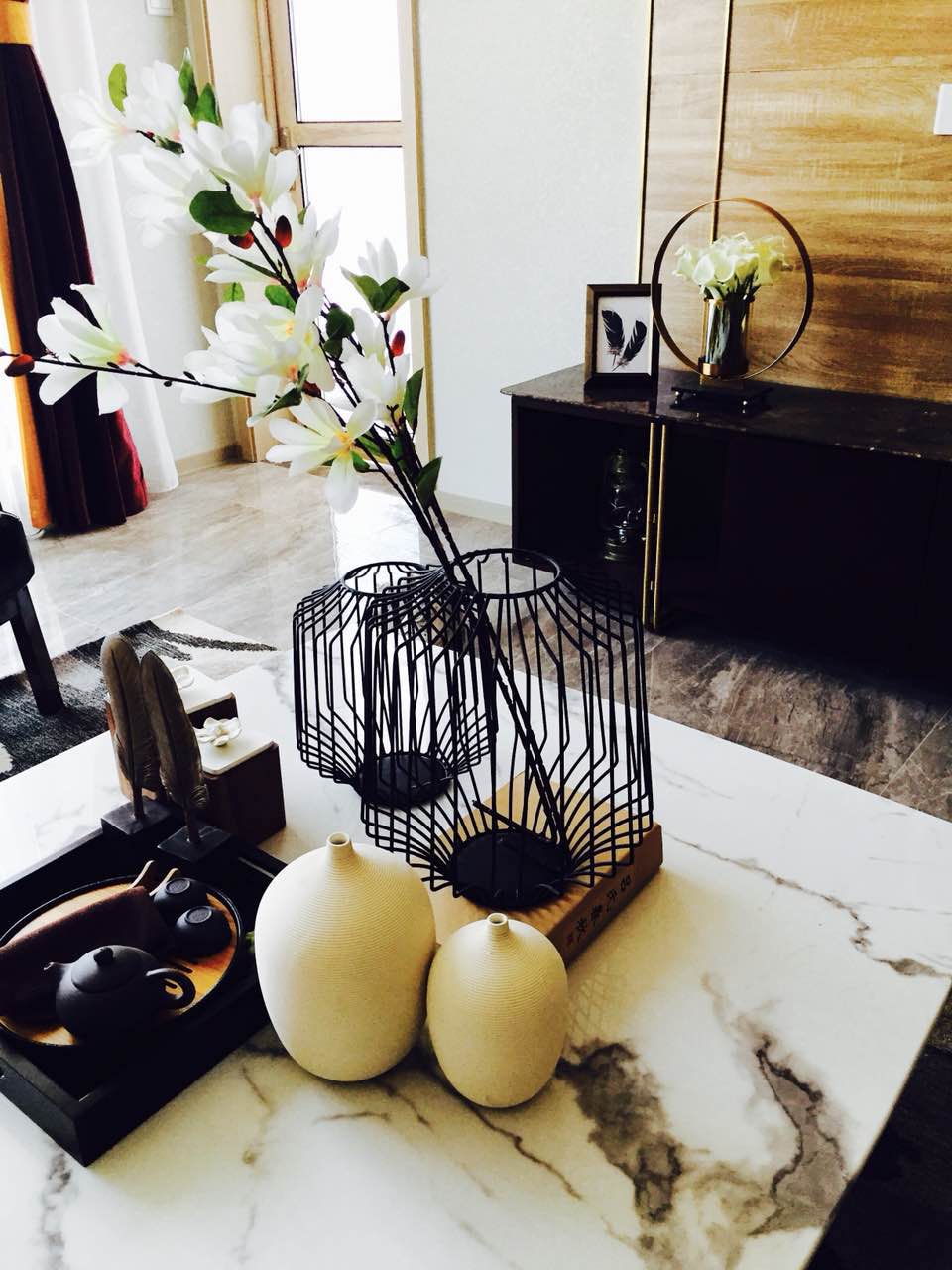 【华成美域设计】兆信-禧悦湾样板间F3-1 75㎡雅致国风-11