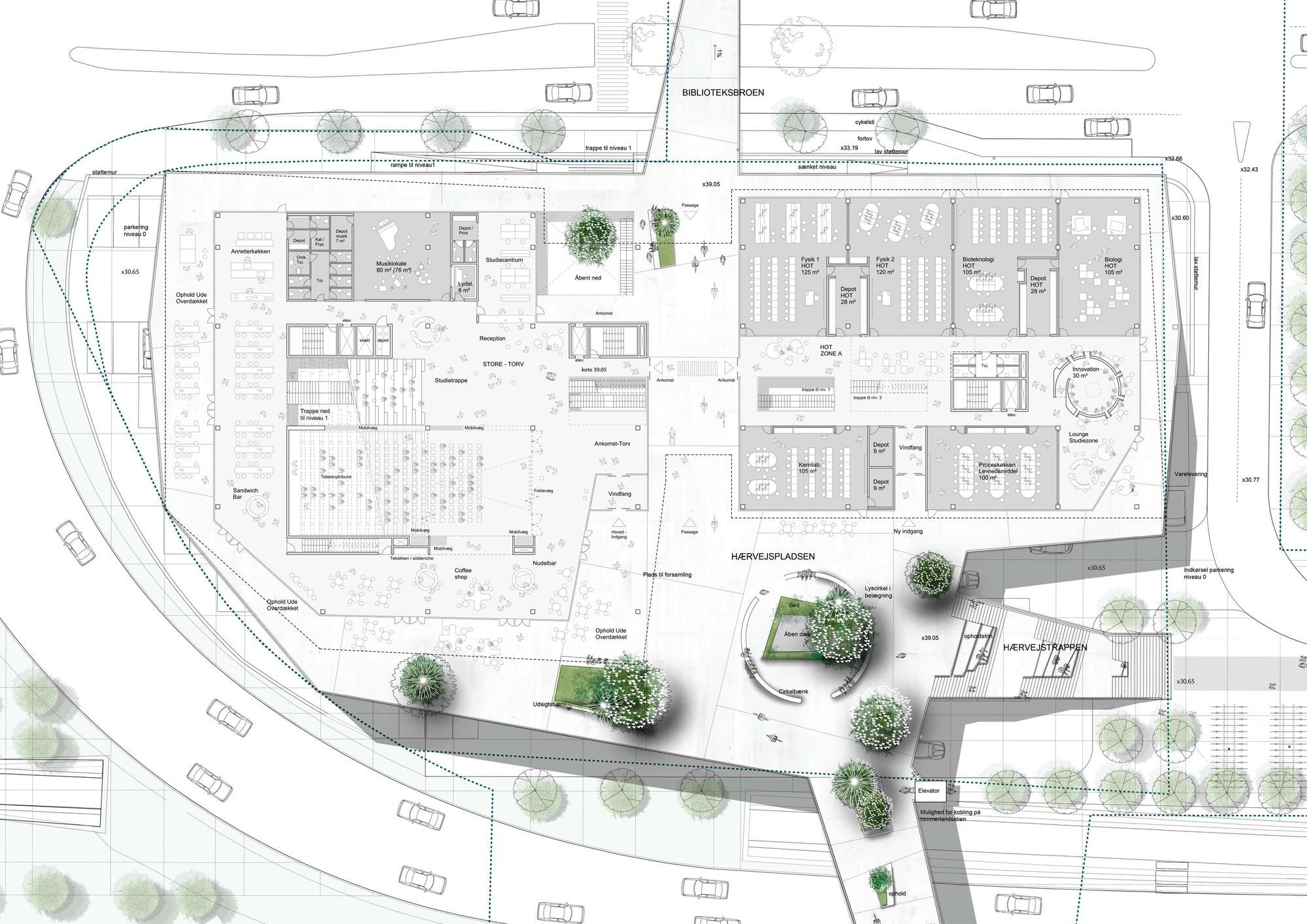 默坎泰克市中心中学丨丹麦维堡丨Cubo Arkitekter-36