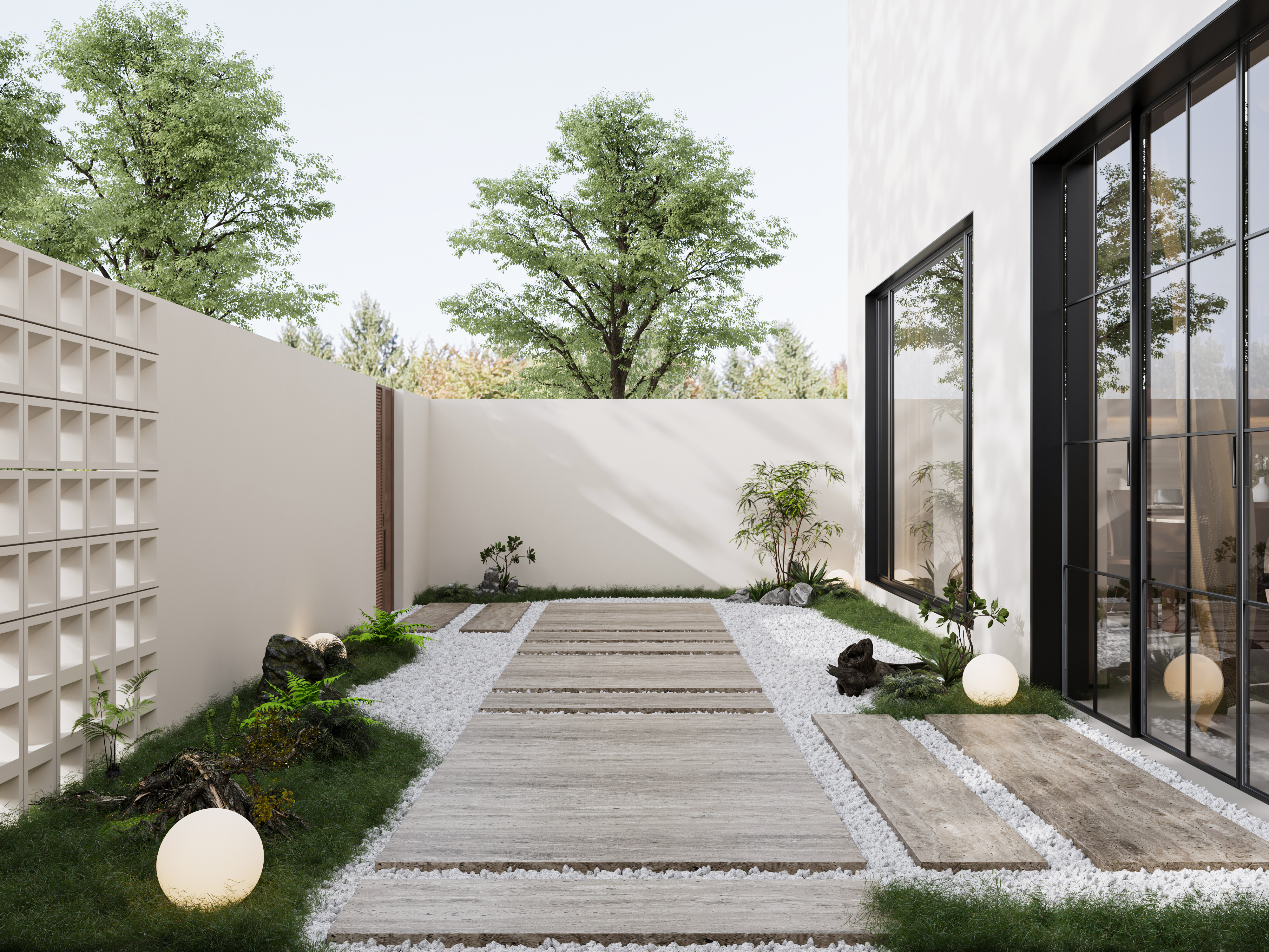 中古别墅设计效果图-11