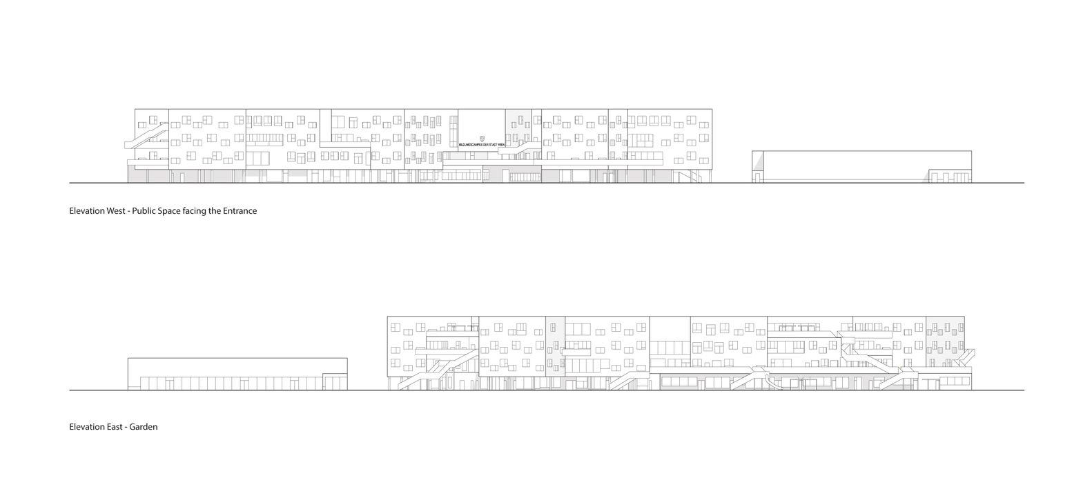 学生和老师的家风车式放射状幼儿园兼小学设计丨戈者设计-17