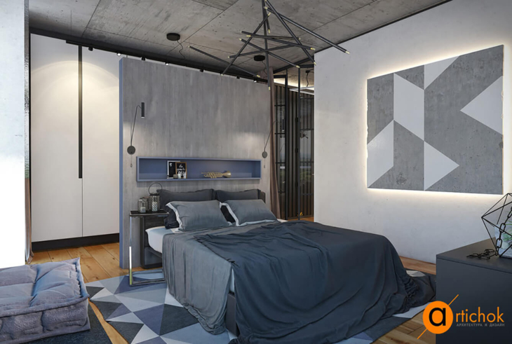 Бетон, контейнер, желтый, лофт - Art-i-chok-25