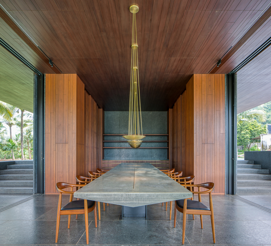 绿林之境 · 现代石 Glass 屋丨印度丨SPASM Design Architects-15