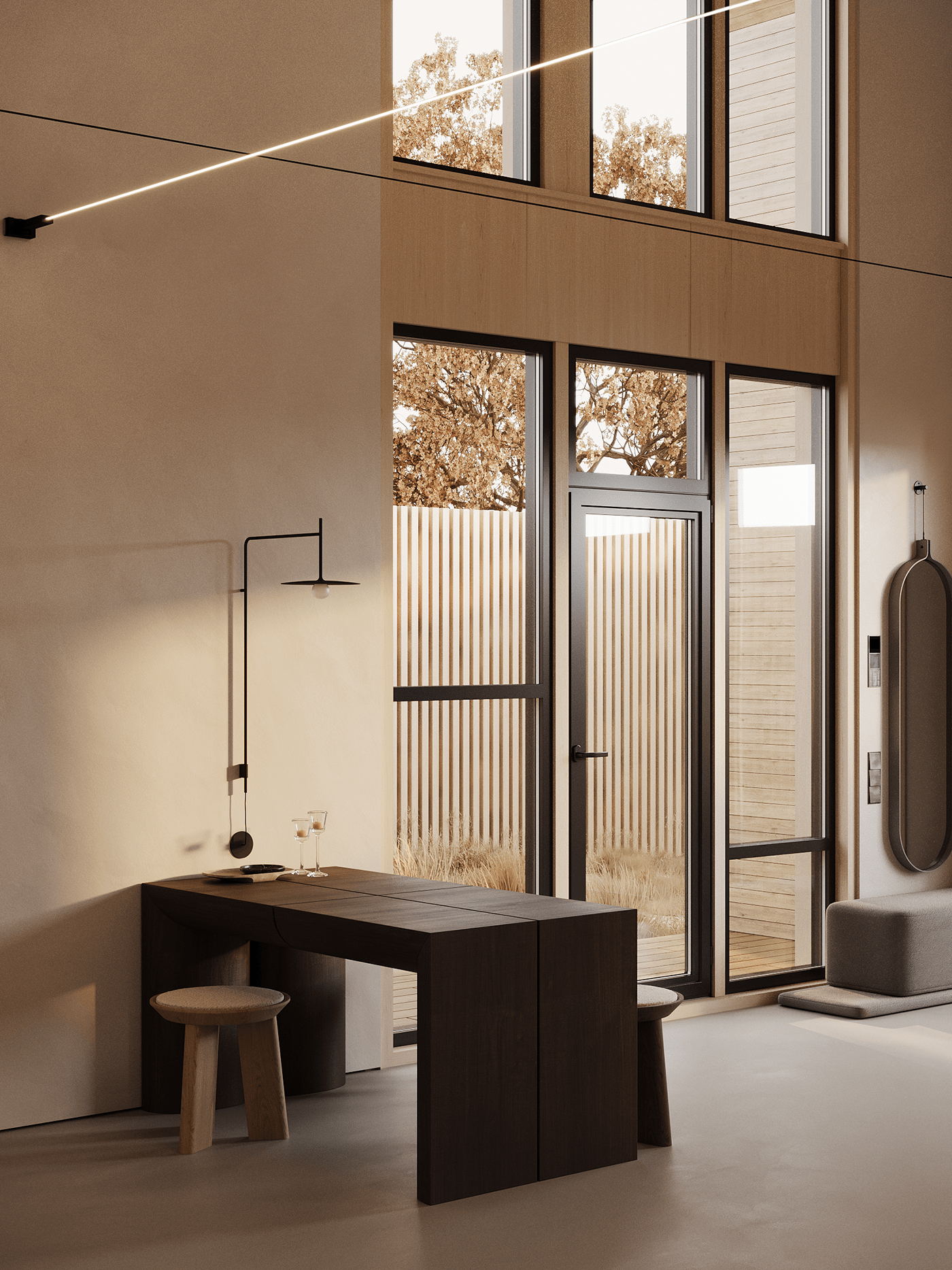 中性色系公寓设计 这也太高级了吧-13