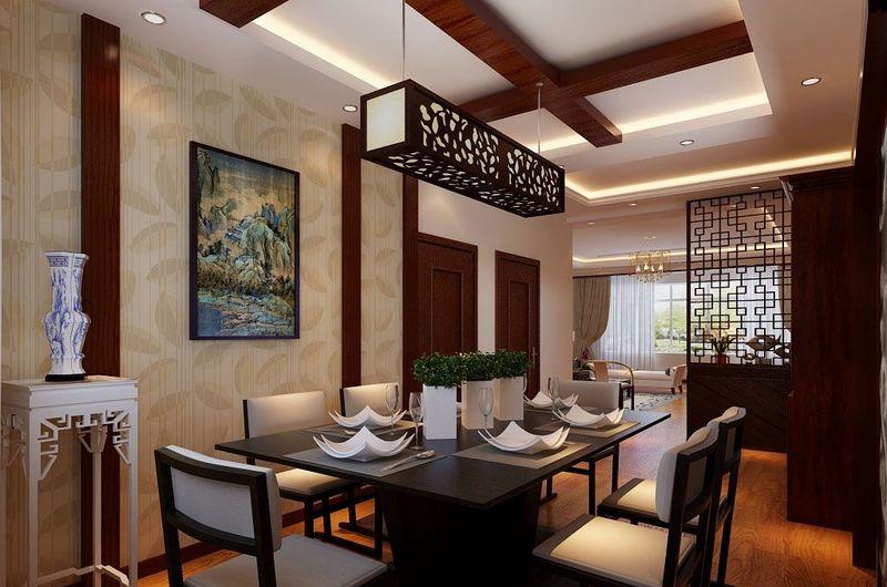 哈尔滨实创装饰打造公务员小区220平典雅华贵新中式-11