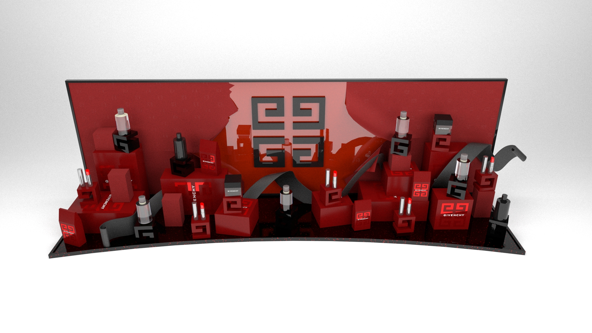 GIVENCHY  Harrods 产品展示单元设计丨英国伦敦-9
