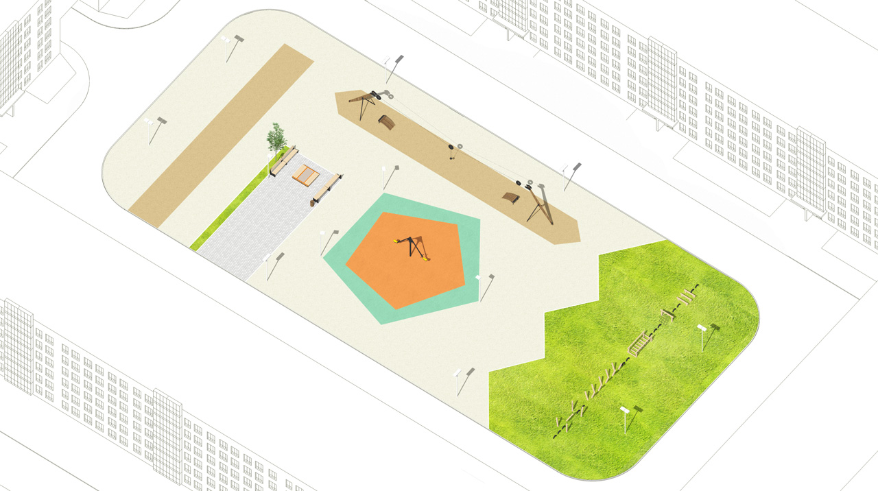 “Новомолоково” 第二阶段舒适级住宅综合体景观设计丨俄罗斯莫斯科丨Megabudka 建筑事务所-40