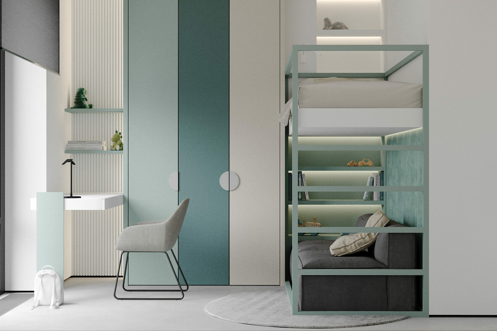 高级灰色系小空间公寓设计 成熟之选，优雅中充满温暖-23